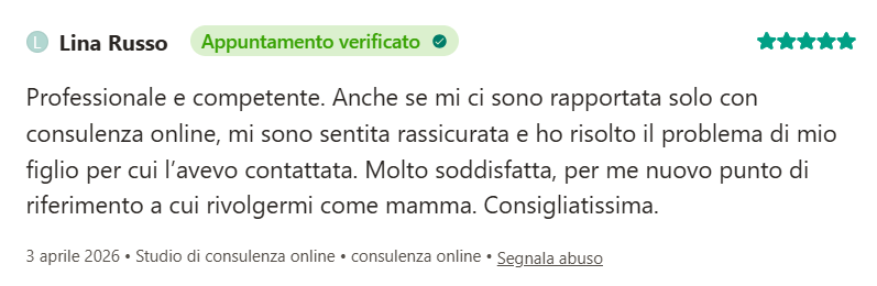 Recensione da Mio Dottore Margherita Zona Aprile 2026